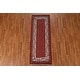 preview thumbnail 14 of 17, Red Paisley Traditional Botemir Runner Rug Hand-knotted Wool Carpet - 2'4" x 6'3"