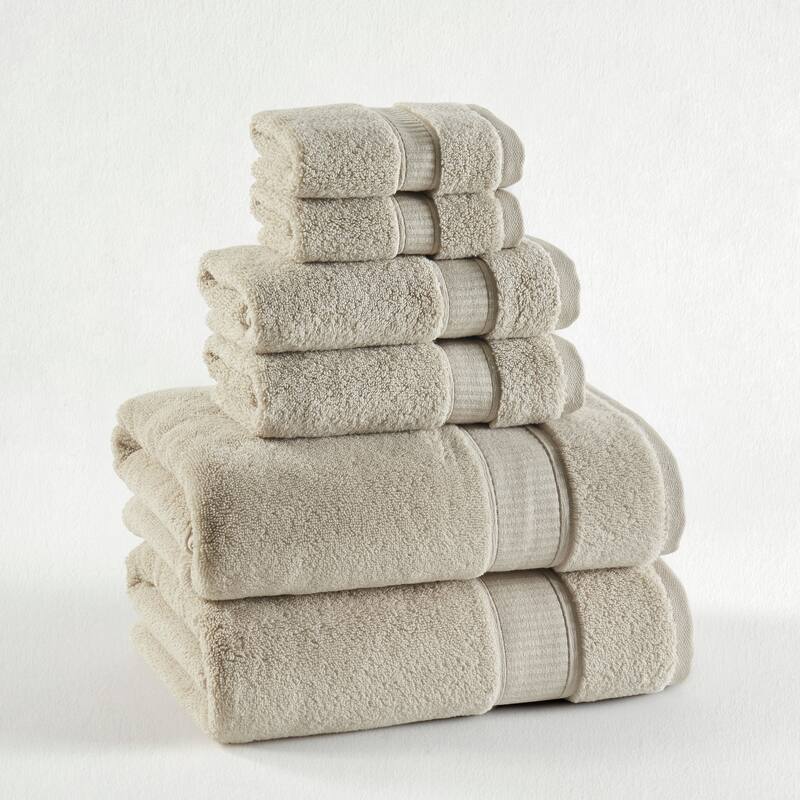 J. Queen New York Belmore Luxury 6 Piece Towel Set - Beige