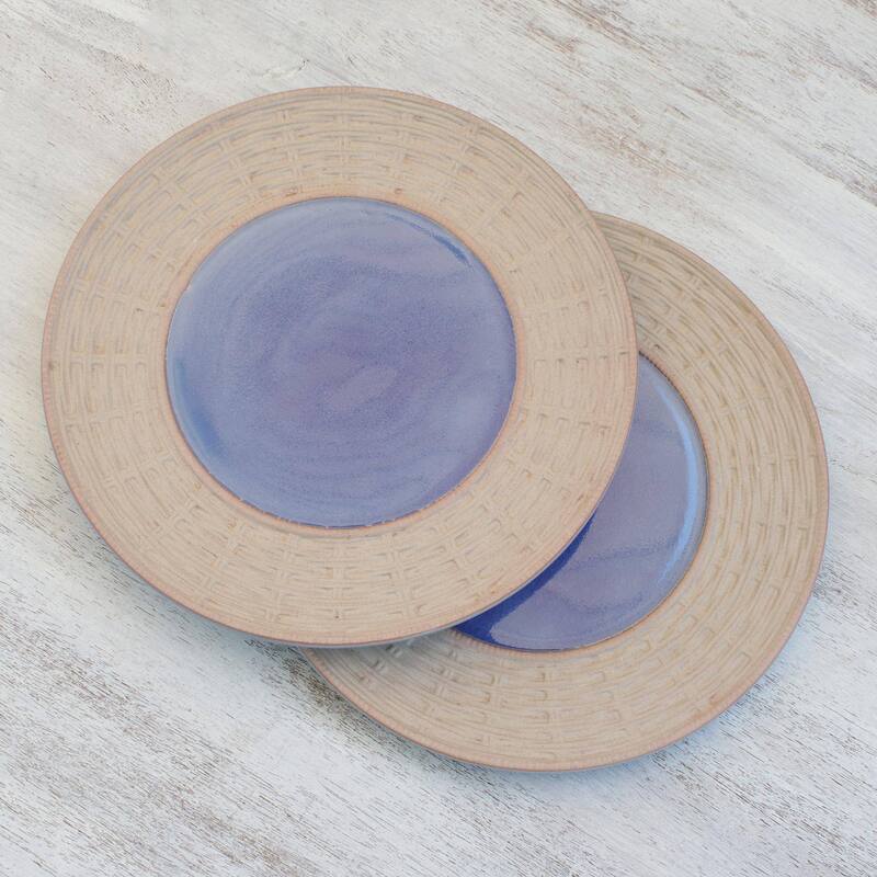Handmade Country Meal Ceramic plates (Thailand)