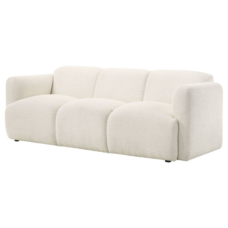 Dorset Fabric Upholstered Round Track Arm Sofa - 82" x 36.75" x 29.25"