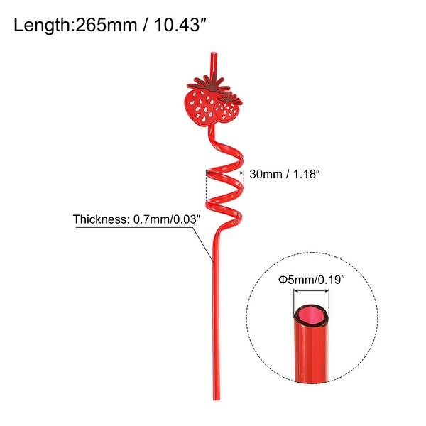 16pcs Silly Straws, Crazy Straws for Gift Christmas, Mixed