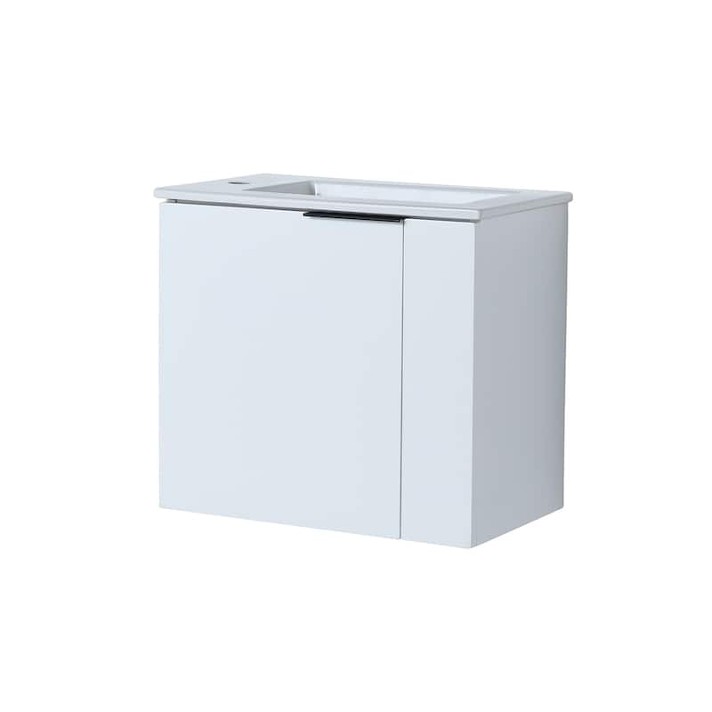 Topcraft 22-inch Wall Mount Bathroom Vanity with Sink - 22" - white