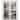 Bypass Doors 36 x 80 Lucia 2566 White Silk Clear Glass Sturdy Rails