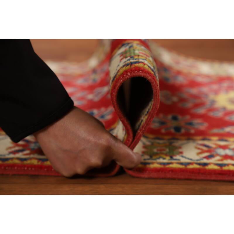 Traditional Red Kazak Oriental Foyer Rug Handmade Wool Carpet - 2'0"x 3'0"