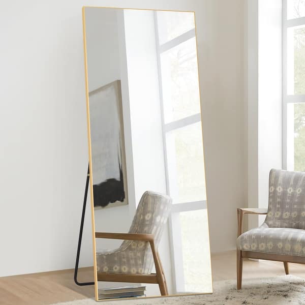 Full Length Mirror Large Wall Mounted Mirror Full Body Mirror - On