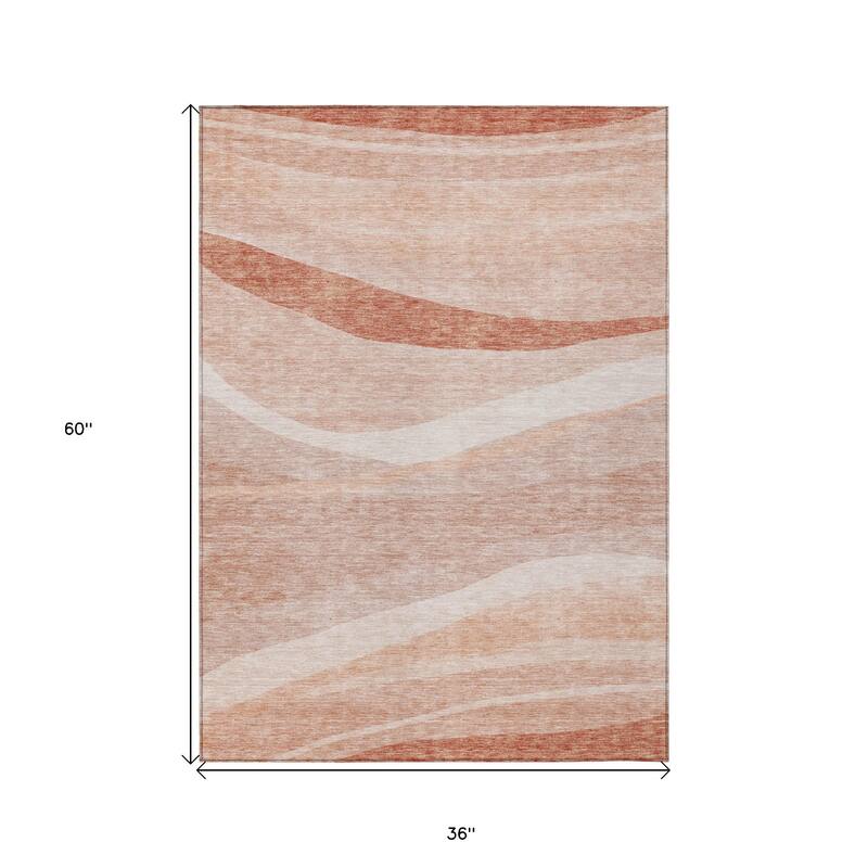HomeRoots Abstract Transitional Rectangle Outdoor Rug