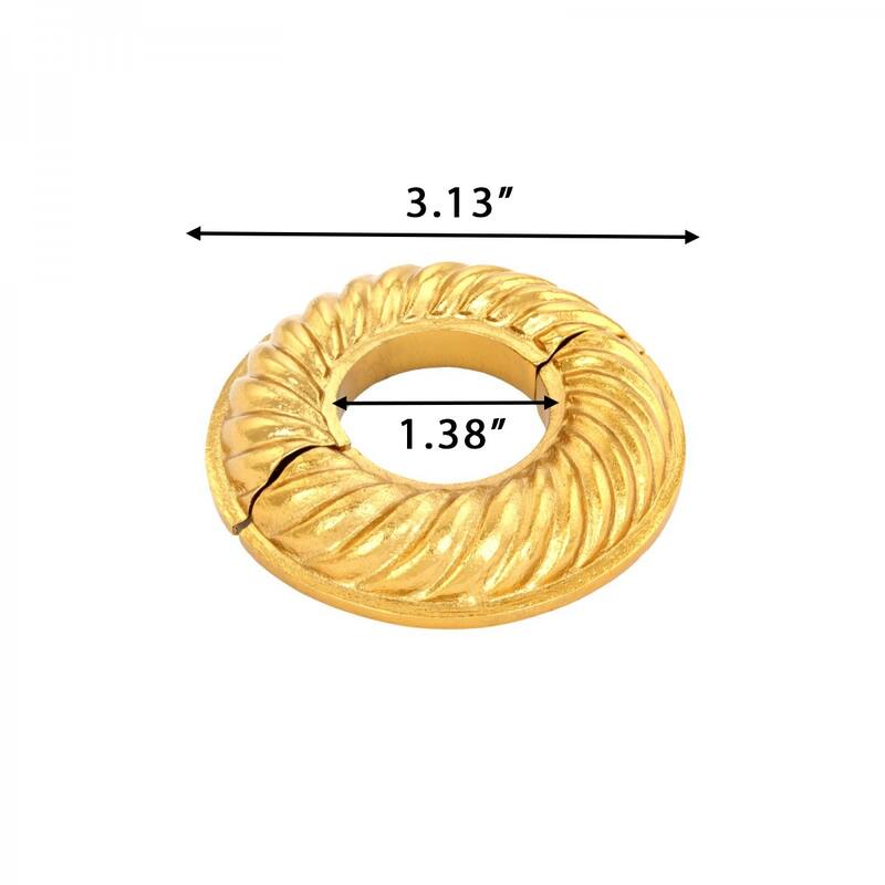 Brass Aluminum Radiator Flange 1" (IPS) Pipe Flanges 1.38" ID - 3.13" OD Pipe Ring Collar Covers Renovators Supply