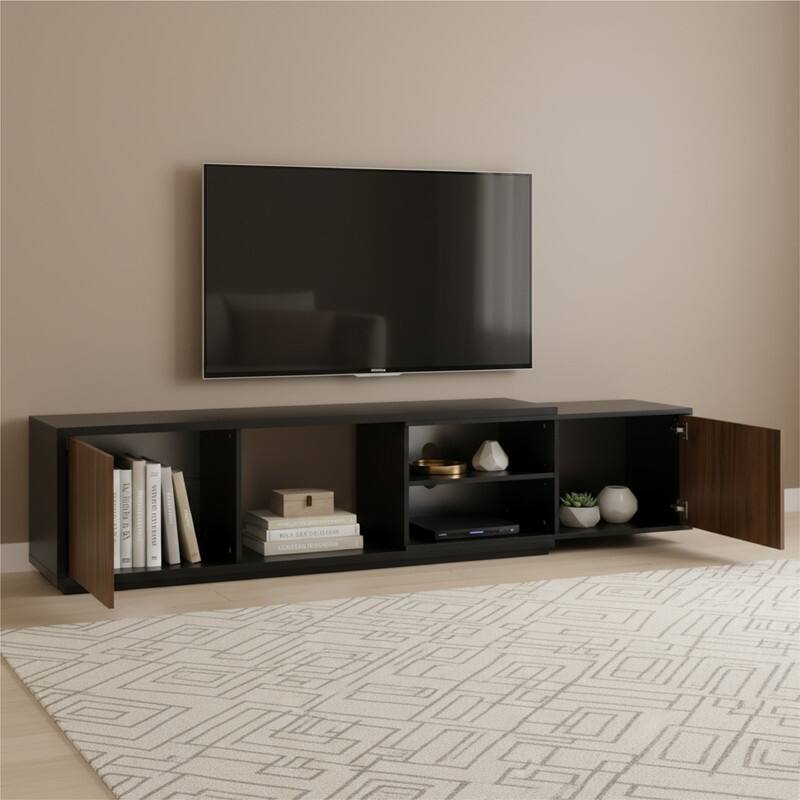 Spruce & Spring 62''-86'' Expandable TV Stand Media Console Entertainment Center