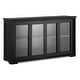 preview thumbnail 5 of 4, Wooden Buffet Cupboard Kitchen Storage Sideboard Sliding Door Black