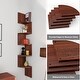 preview thumbnail 6 of 14, NOVA FURNITURE 5 Tiers Floating Wall Mount Corner Bookcase and Bookshelf, Home Decor Display Shelves for Small Space Dorm