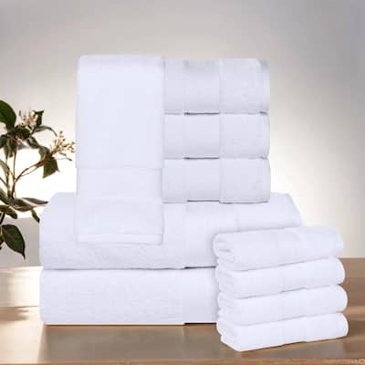 Superior Aria Turkish Cotton Heavyweight 10-Piece Towel Set