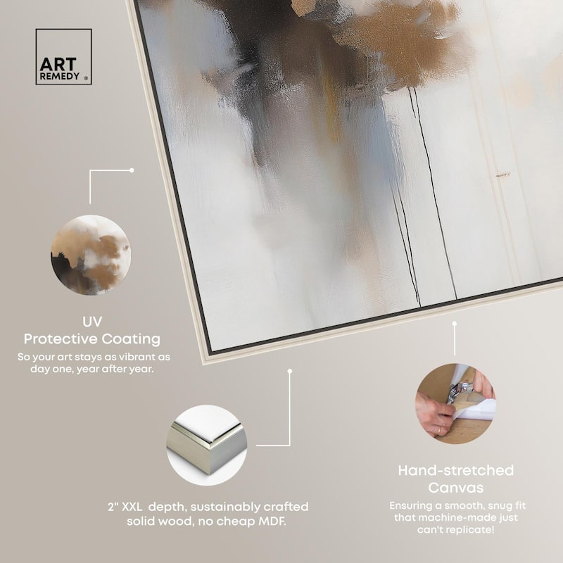 Golden Nebula Canvas Set of 2 by Art Remedy