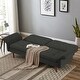 preview thumbnail 6 of 41, Modern Solid Wood Frame Tufted Sofa Bed with Adjustable Armrest