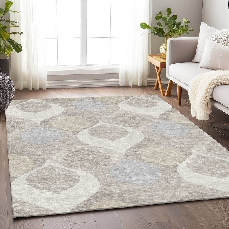 Premium Washable Super Soft Transitional Mayfield Rug - Ivory - 8' x 10' - Rectangle