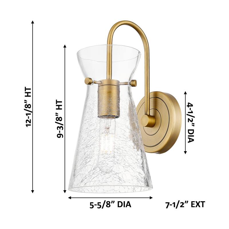 Innovations Lighting Nicole - 1 Light 6" Sconce - Clear Shade