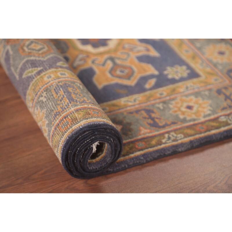 Geometric Kazak Oriental Foyer Rug Handmade Wool Carpet - 2'9" x 4'2"