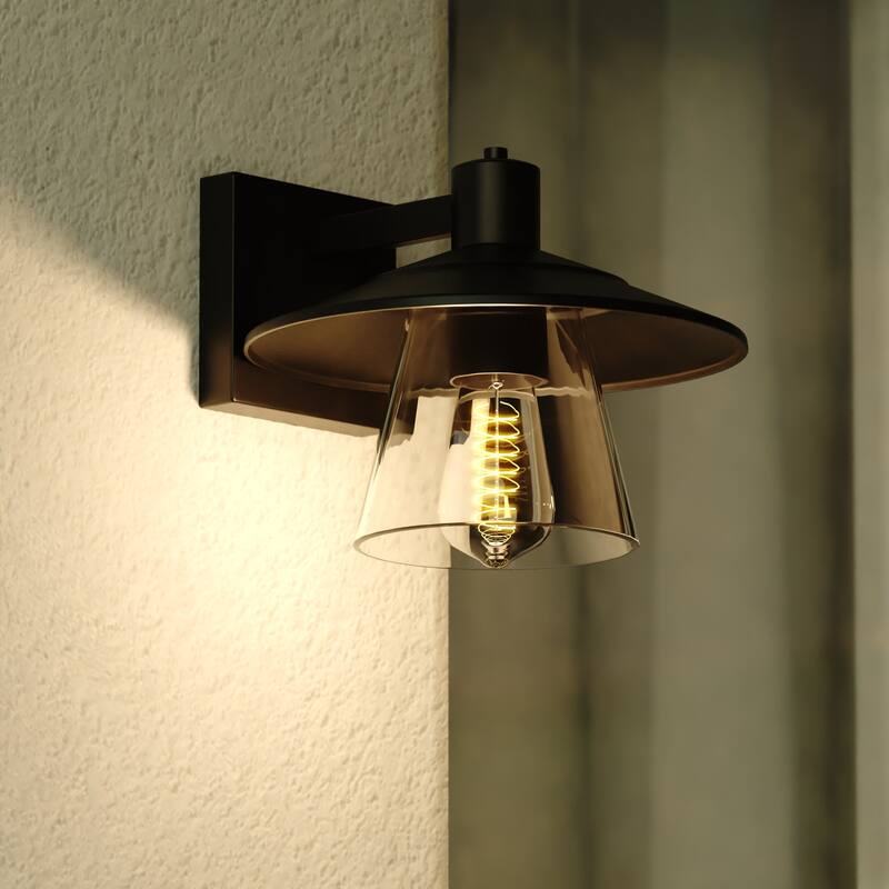 Vaxcel Lighting T0752 Westport 8" Tall Outdoor Wall Sconce with Clear