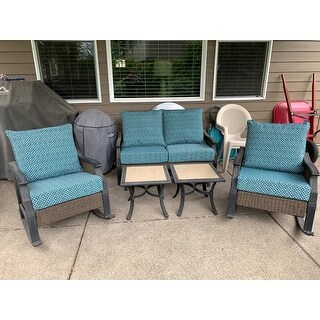 Arden Selections Alana Tile Outdoor Deep Seat Set
