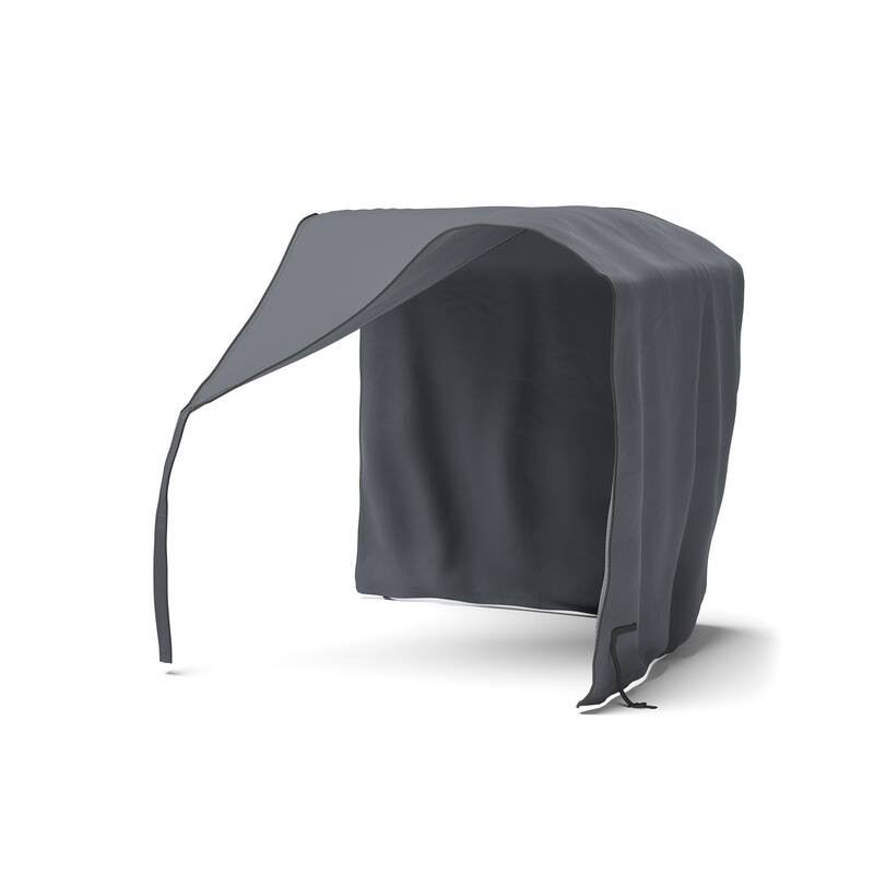 Cannes 9 Piece Polyester Outdoor Patio Sectional Deluxe Furniture Covers - Grey
