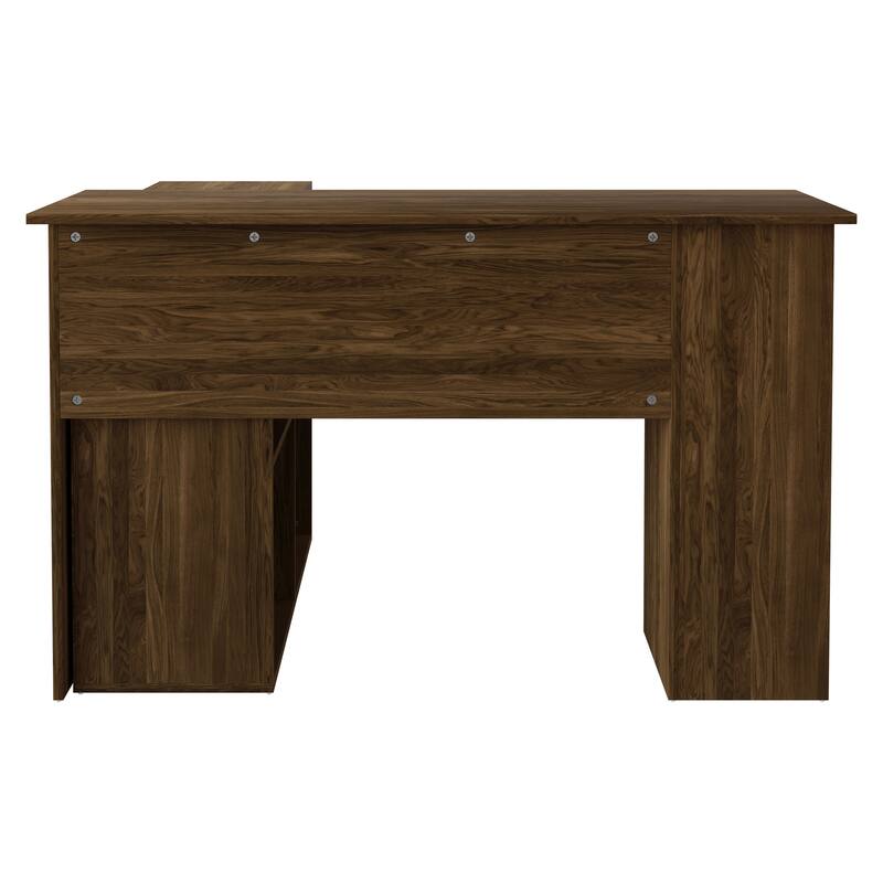 CraftPorch Elegance L-Shape Writing Desk with Cabinet