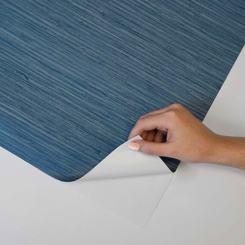 Stacy Garcia Home Saybrook Faux Rushcloth Peel and Stick Wallpaper