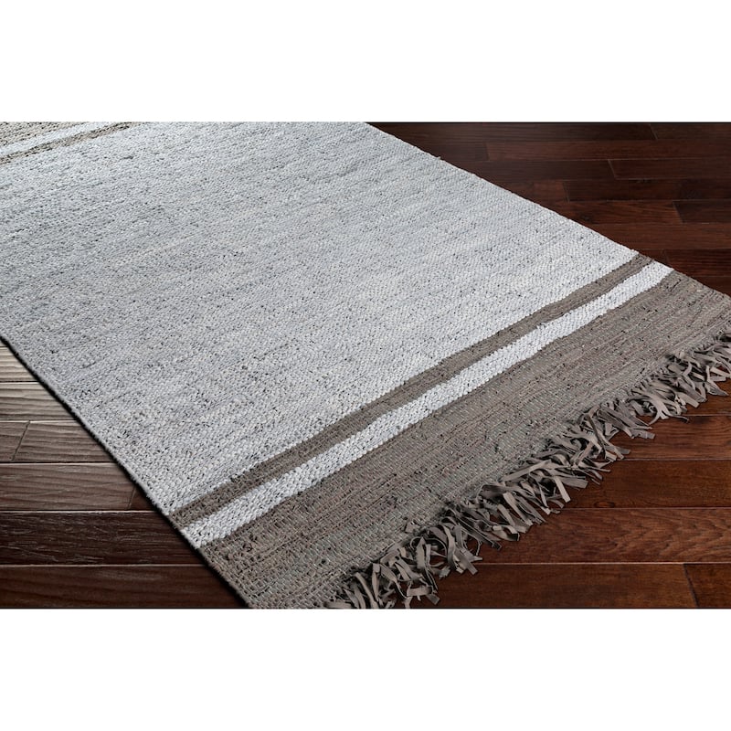 Artistic Weavers Andaman Rustic Leather/Cotton Handmade Area Rug