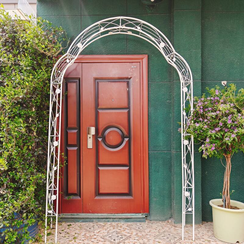 Metal Garden Arch Assemble Freely with 8 Styles Garden Arbor Trellis Climbing Plants
