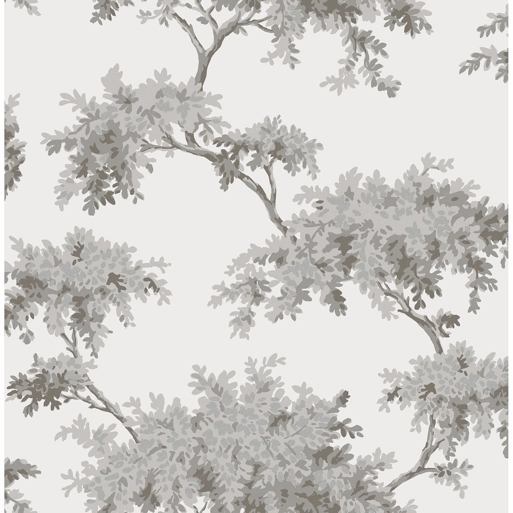 Brewster Ashdown Grey Tree Wallpaper