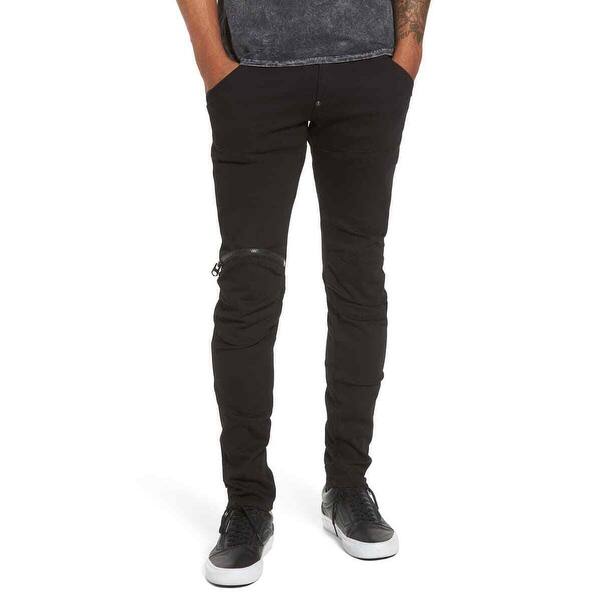 Shop G Star Mens Jeans Black Size 38x32 5620 3d Zip Knee Skinny