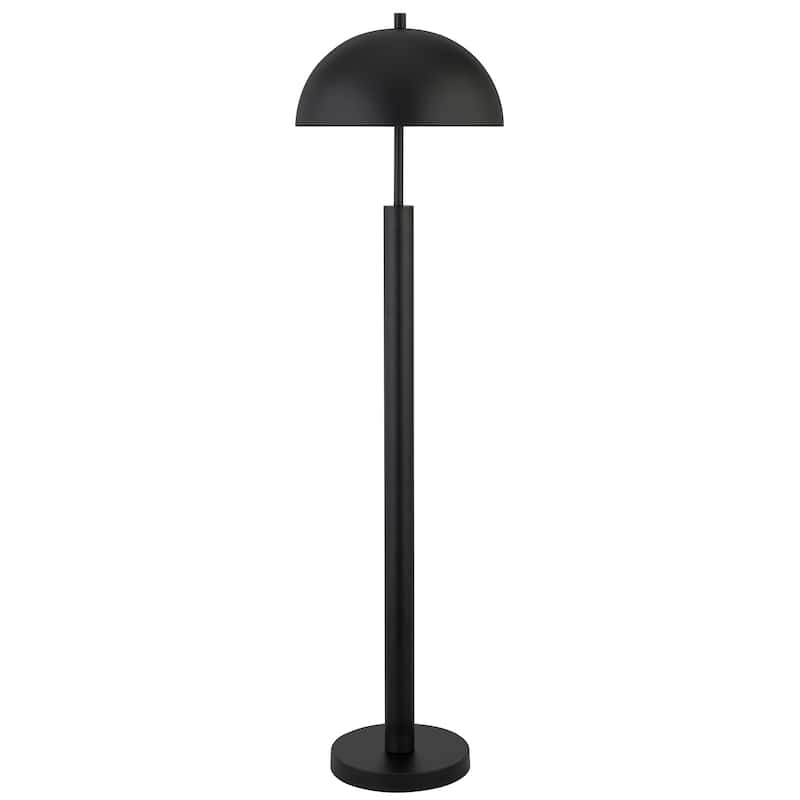 York 58" Tall Floor Lamp with Metal Shade - Blackened Bronze