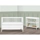 preview thumbnail 2 of 6, Dream On Me Moon Bear Reaching for The Stars 4-in-1 Modern Island Crib with Rounded Spindles - White