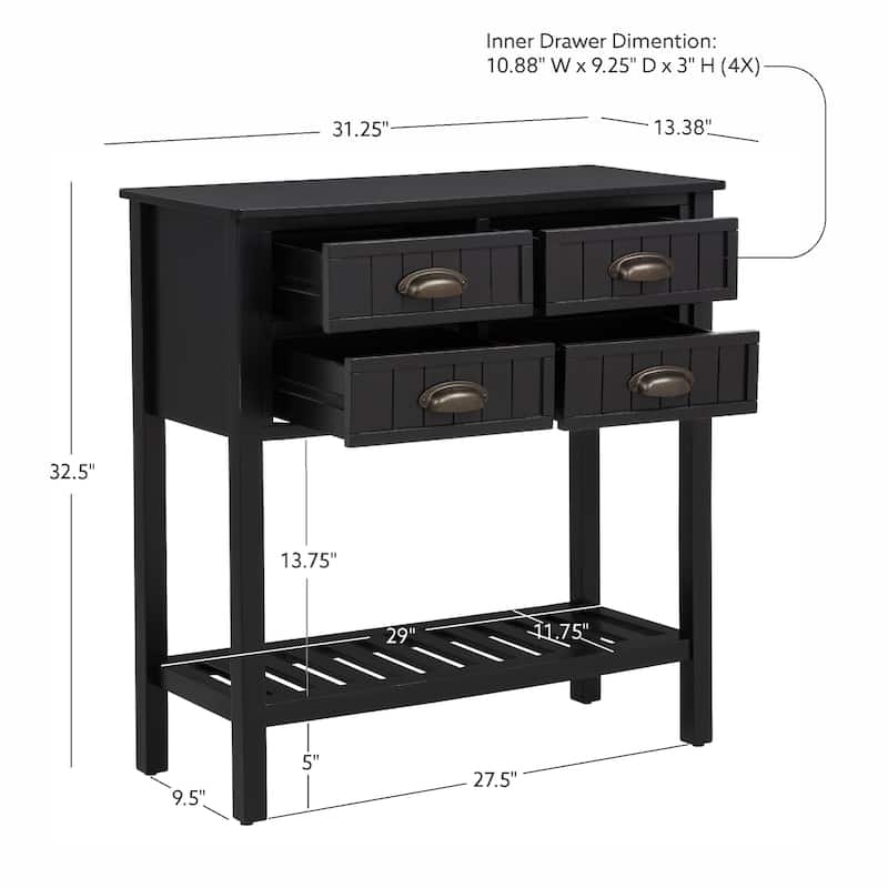 Crestway Antique Solid Wood Entryway Console Table
