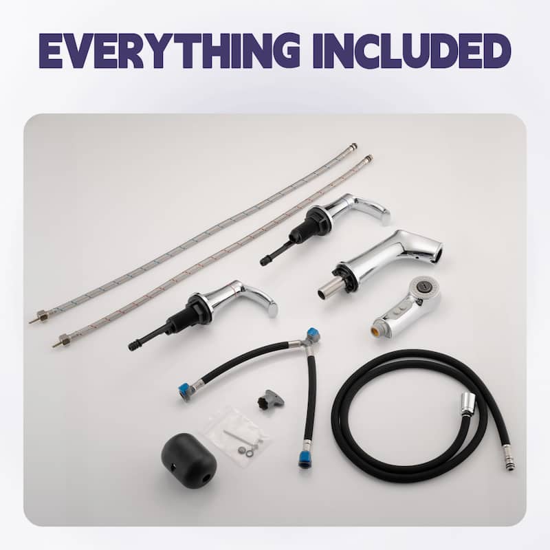 Adjustable Temperature Pull Out Sprayer Bathroom Faucet