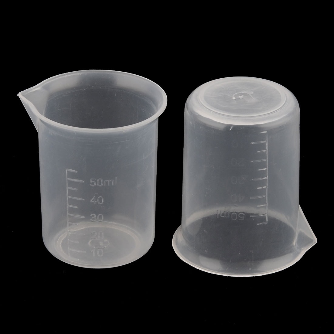 2Pcs Kitchen Lab 20mL Plastic Measuring Cup Jug Pour Spout Container -  Clear - Bed Bath & Beyond - 35771410