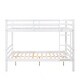 preview thumbnail 40 of 40, Full over Full Wooden Bunk Bed, High Guardrail,Ladder, No Box Spring