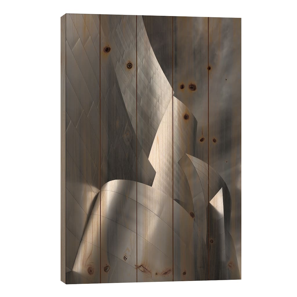 Architectural Art Print On Wood by Unknown Artist - Multi-Color