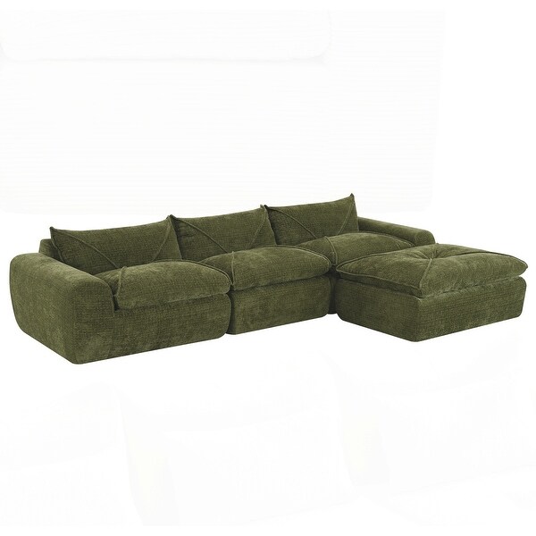 Compressed Sofa with High Density Foam, Integrated Backrest&Seat