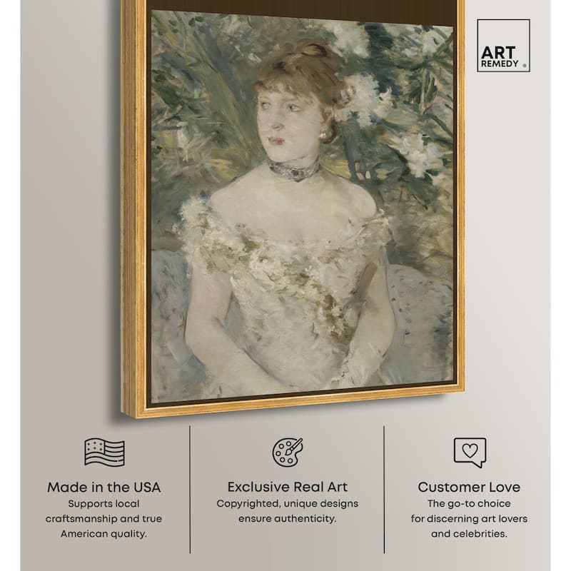 Young Girl in a Ball Gown Canvas by Art Remedy