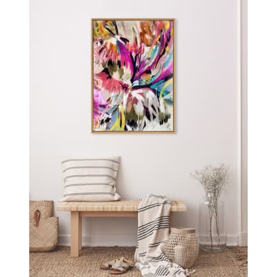 Kate and Laurel Sylvie Amaze Framed Canvas by Inkheart Designs