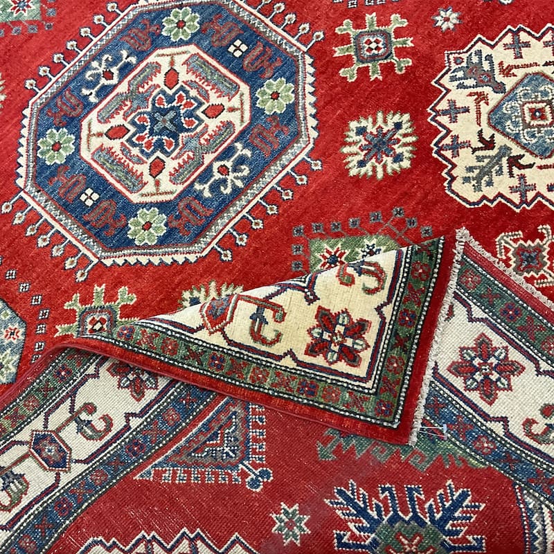HERAT ORIENTAL Handmade Kazak Wool Rug - 5'6" x 7'6"