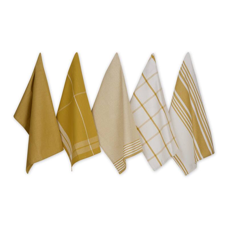 Classic Oversized Woven Dishtowels (Set of 5)