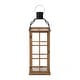 preview thumbnail 30 of 34, Glitzhome Oversized Farmhouse Wooden Metal Cage Candle Holders Patio Hanging Decorative Lanterns (Set of 2)
