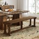 preview thumbnail 2 of 10, Solid Wood Dining Bench, 59" Entryway Bench Kitchen Table Seat for Dining/Living Room, Hallway,