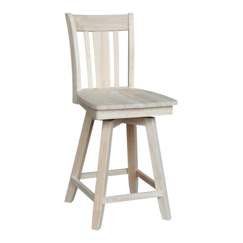 San Remo Solid Wood Swivel Stool