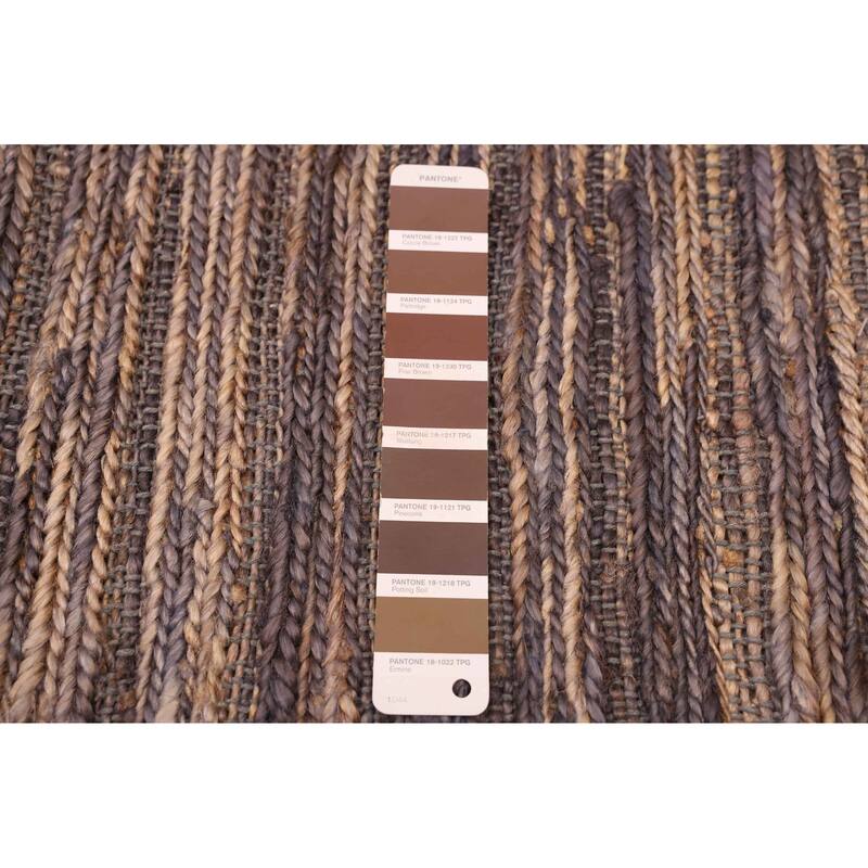 ECARPETGALLERY Flat-Weave Palas Denizli Brown Jute Rug - 5'1 x 7'10