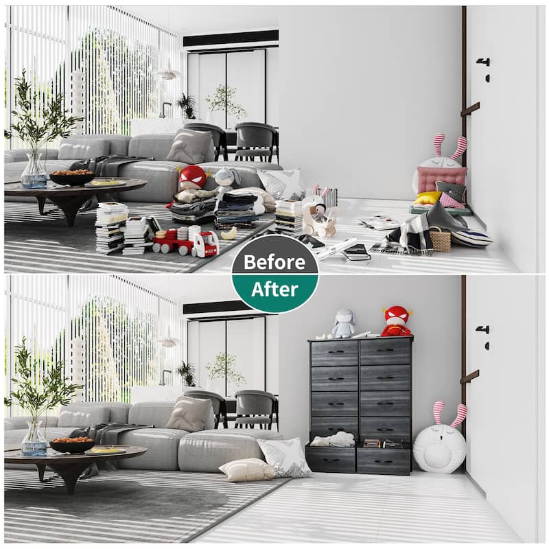 Moasis 10-drawer Bedroom Dresser Storage Tower