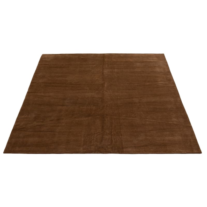 ECARPETGALLERY Hand-knotted Opulence Brown Silk, Wool Rug - 9'11 x 10'0
