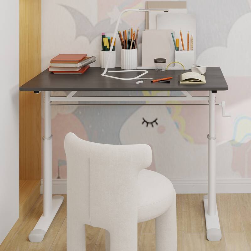 Adjustable Study Desk for Kids & Adults - Height-Adjustable, Multi-Purpose Home/Office Desk, Compact Design