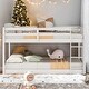 preview thumbnail 2 of 24, Safety Design Twin over Twin Floor Bunk Bed with Ladder