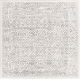preview thumbnail 17 of 23, Juventas Distressed Medallion Area Rug 6'7" Square - Ivory